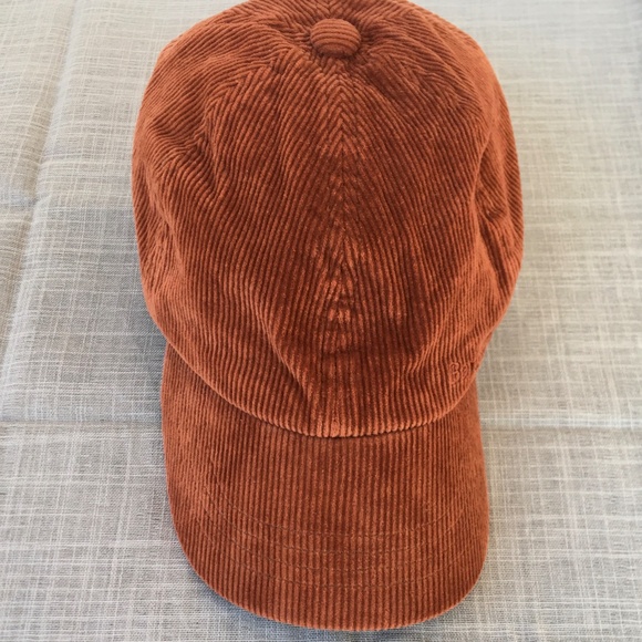 BARBOUR AYTON BURNT ORANGE CORDUROY MENS BASEBALL CAP ONE SIZE - Picture 2 of 12